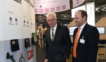Ministerpräsident besucht ISGUS auf der CeBIT