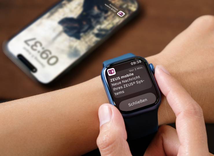 Pushnachricht ZEUS® iPhone Applewatch 2 Abb DE mit HG 