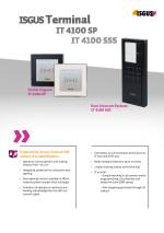 ISGUS IT 4100 SP and IT 4100 SSS Terminal data sheet
