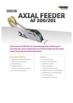 ISGUS Datenblatt Axial Feeder